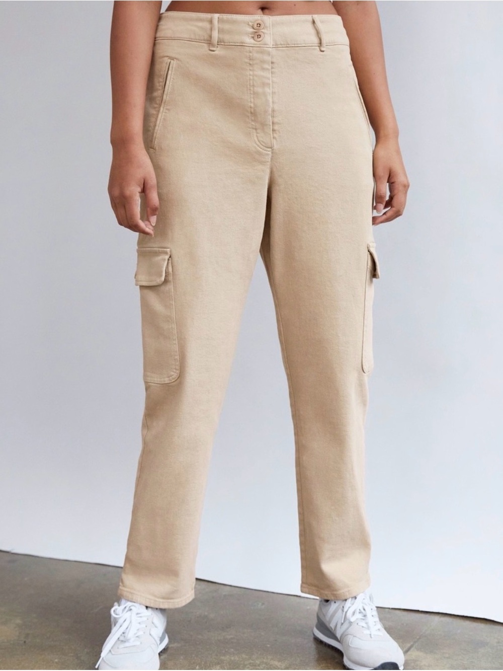 aritzia wilfred Beige Cargo Straight-Leg Pants